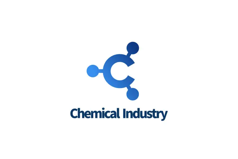 字母c蓝色化学键标志Chemical Industry