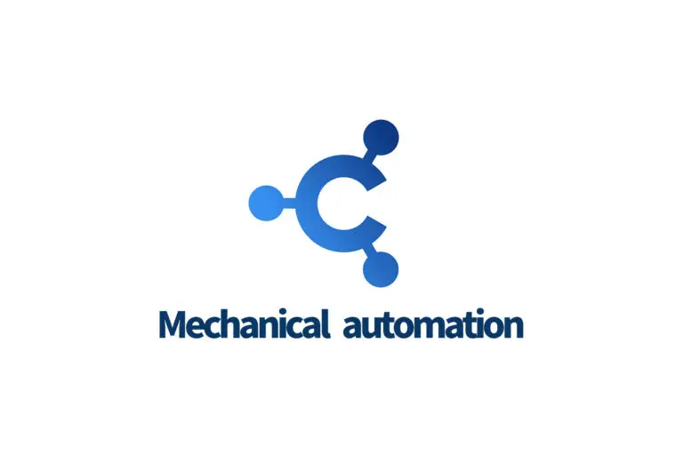 字母c蓝色化学键标志Mechanical automation